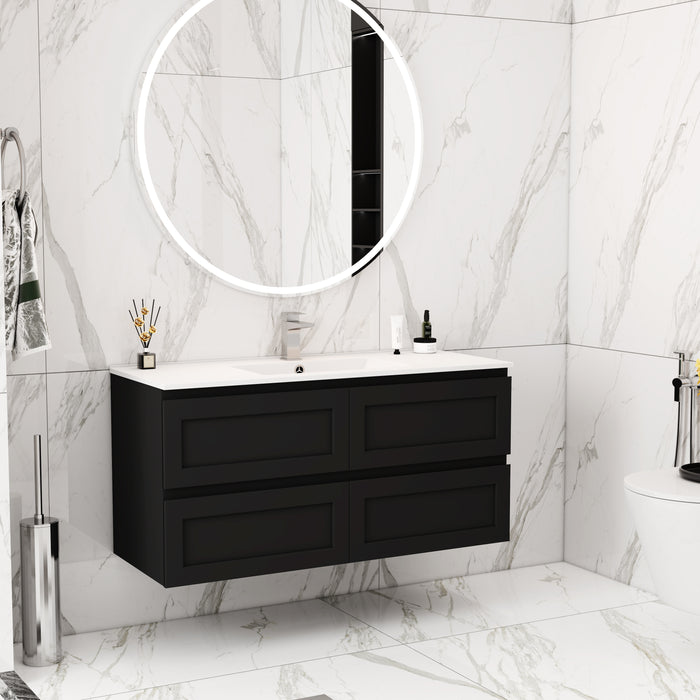 FMB1221-WH PVC Bathroom Vanity With Stone Top 46/3-4’‘*18’‘*22’‘