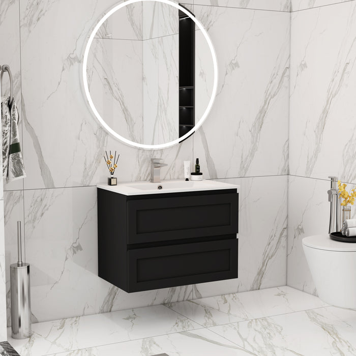 FMB750-WH PVC Bathroom Vanity With Stone Top 29-1/8’‘*18’‘*22’‘