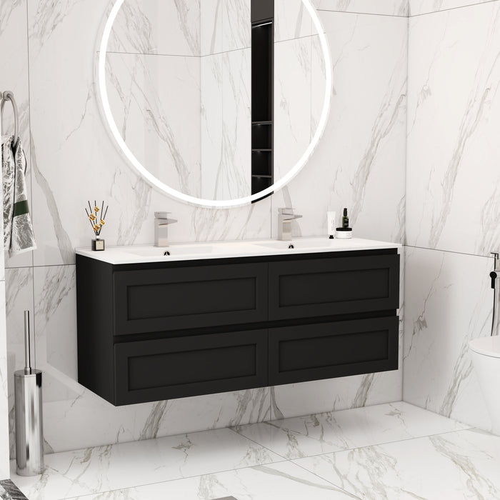 FMB1221-WH PVC Bathroom Vanity With Stone Top 46/3-4’‘*18’‘*22’‘