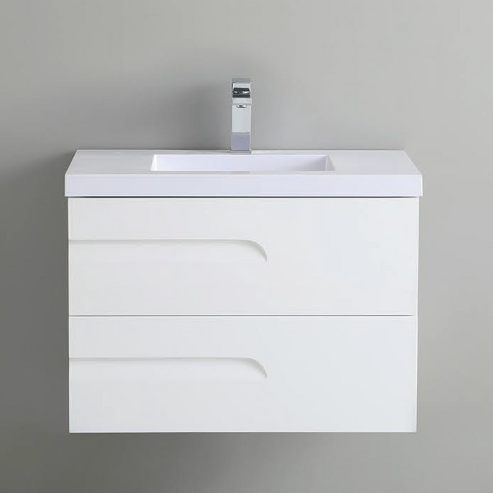 PVC Floating Bathroom Vanity With Ceramic Top 35-3/8''*18-1/8''*21-1/2''