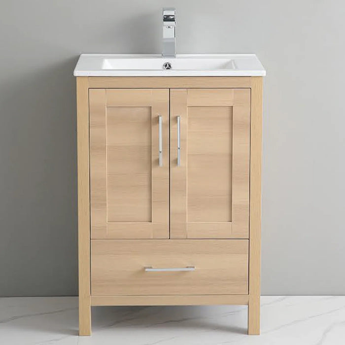 P1801-24 PVC Bathroom Vanity With Ceramic Top and Legs 24‘’*18‘’*33.5‘’