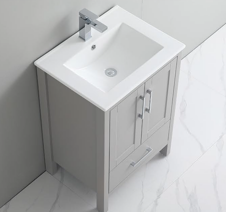 P1801-24LG PVC Bathroom Vanity With Stone Top 24‘’*18‘’*33.5‘’