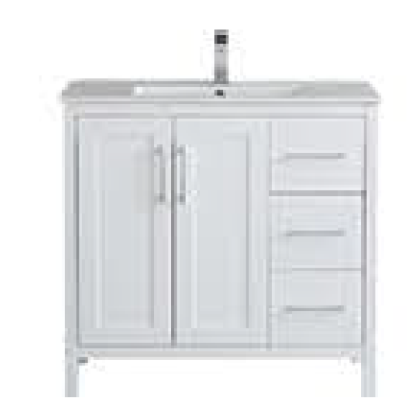 P1801-36WM PVC Bathroom Vanity With Stone Top 36‘’*18‘’*33.5‘’