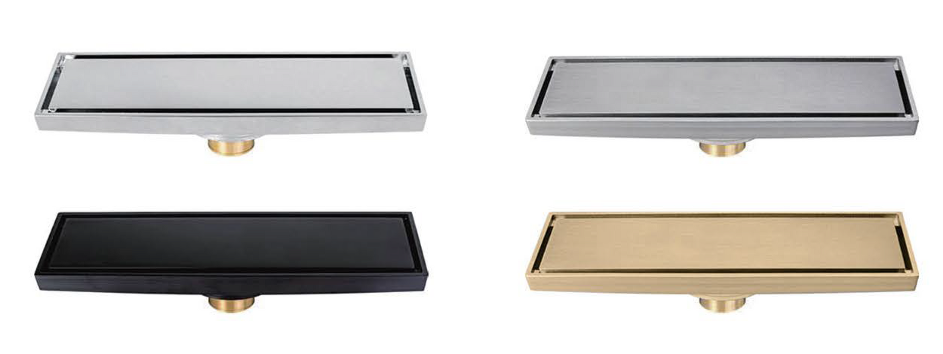 F8104 Floor Drain, Linear Shower Drain Rectangular Floor Drain Tile Insert Grate Removable SUS304