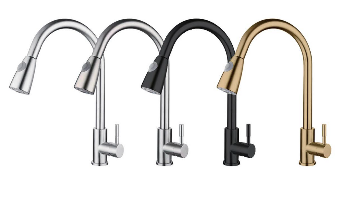 F20 Kitchen Sink Faucet, Single Handle Pull Down Kitchen Faucet with Sprayer