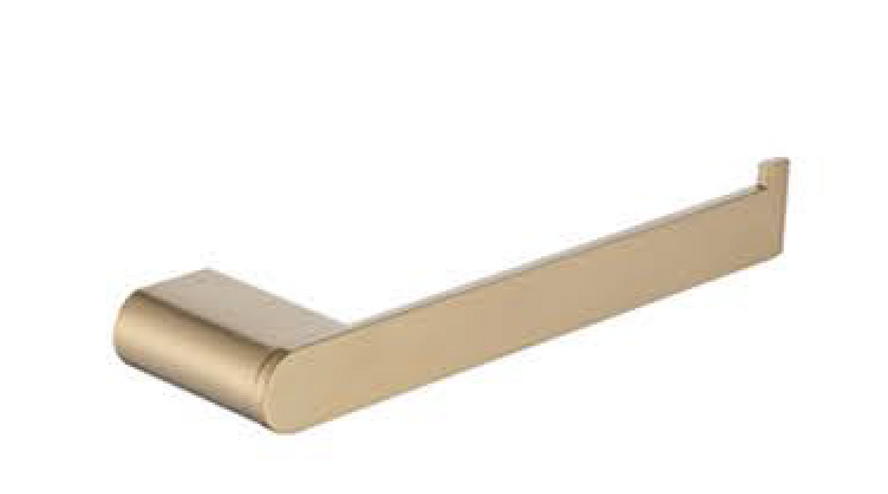 F9016 Premium Stainless Steel Hand Towel Holder, Square Hand Towel Ring Heavy Duty Wall Mounted Modern Hand Towel Bar for Bathroom Kitchen, Brushed Gold