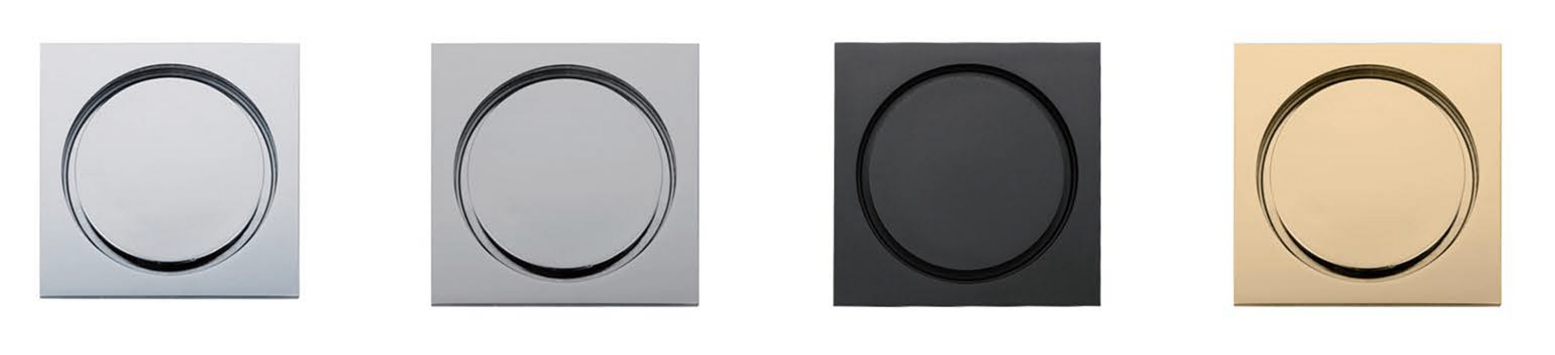 F8103 Floor Drain circular shower floor drain, complete with sealing ring flange assembly and removable drain cover plate, SUS stainless steel