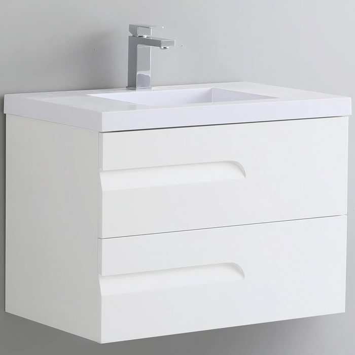 PVC Floating Bathroom Vanity With Ceramic Top 35-3/8''*18-1/8''*21-1/2''