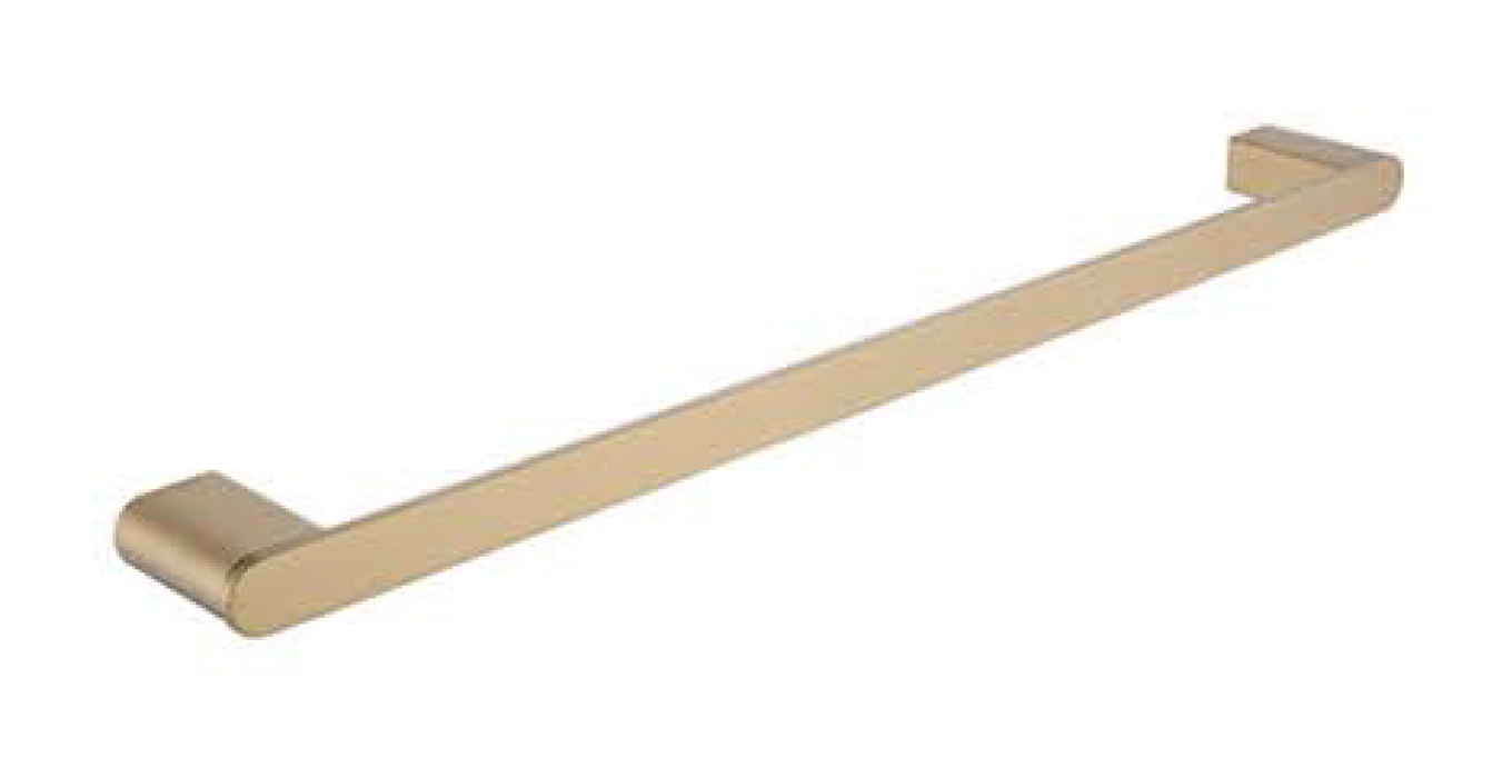 KDK 24-Inch Hand Towel Holder Bath Towel Bar Kitchen Dish Cloths Hanger Stainless Steel Wall Mount, Brushed Gold F9013