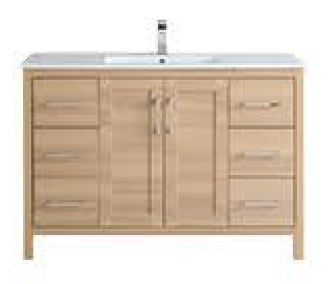 P1801-48''NW  PVC Bathroom Vanity With Stone Top 48''*18''*33.5''