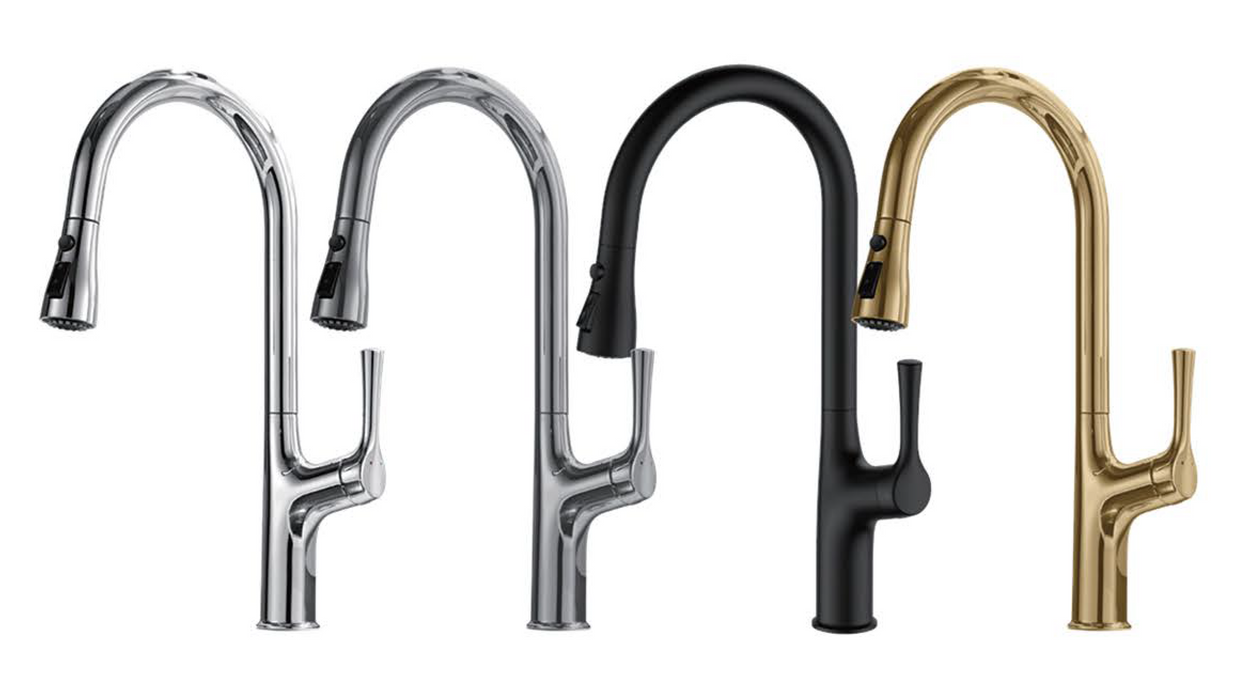 F23 Kitchen Faucet, Kitchen Faucets with Pull Down Sprayer Commercial Stainless Steel Single Handle Single Hole Kitchen Sink Faucet