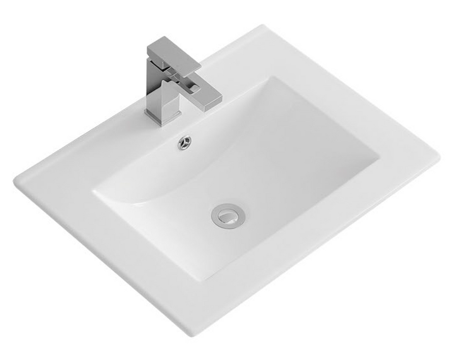 CT2418 China Rectangular Vessel Bathroom Sink with Overflow