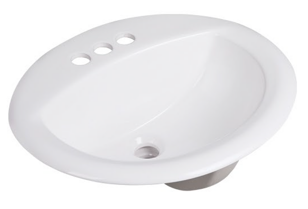 B19S(T)3 Holes Ceramic Rectangular Undermount Bathroom Sink