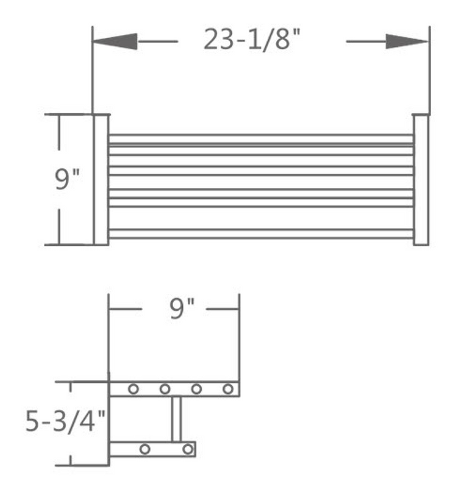 GJ666 Stainless Double Tower Rack