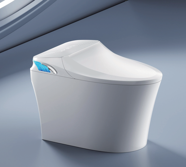 Intelligence Toilet with Auto Open Lid, Foot Sensor & Instant Heating – Floor Mounted S-Trap 300mm A18st Intelligence Toilet