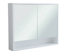 Modern PVC Mirror Shaving Cabinet with Soft-Close Doors – Bathroom Storage (450–1200mm) PW450-P-/PW600-P-/PW750-P-/PW900-P/PW1200-P