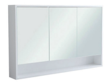Modern PVC Mirror Shaving Cabinet with Soft-Close Doors – Bathroom Storage (450–1200mm) PW450-P-/PW600-P-/PW750-P-/PW900-P/PW1200-P
