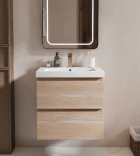 NexaCore Compact Floating Bathroom Vanity – PVC Wall Mounted Cabinet UMW-NW600/700/900/