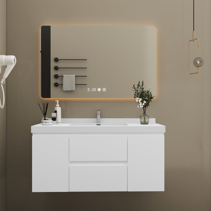 UMV-GW48 PVC Bathroom Vanity With Stone Top 47‘’*19.5‘’*20‘’