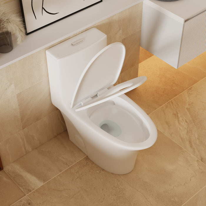 A12 Siphonic one-piece toilet 4.8 Litre 28-1/2’‘*15-1/8’‘*28-3/4’‘