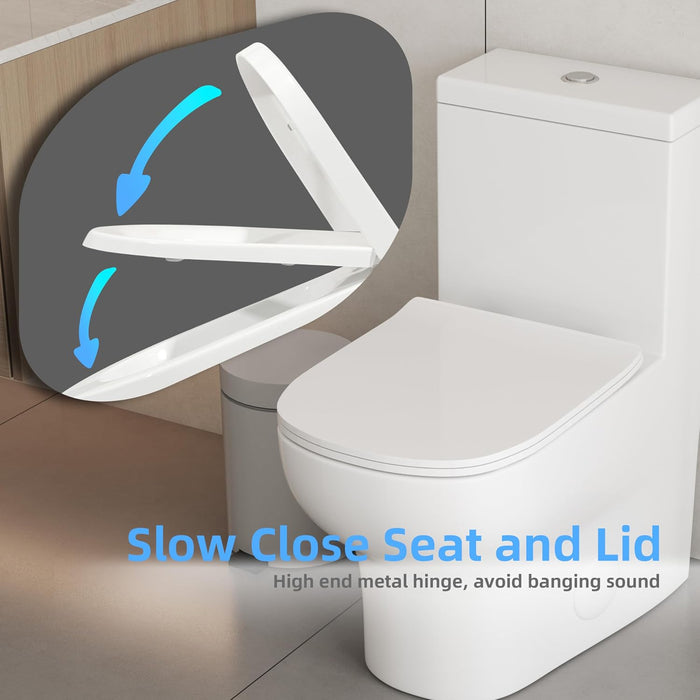 28 Inch Siphonic one-piece toilet 4.8 Litre 28-1/2’‘*15-1/8’‘*28-3/4’‘ KDK-A12