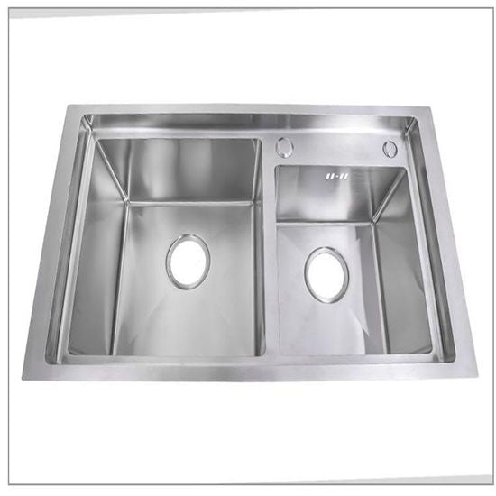3117T Kitchen Sink, 31'' Double Bowl Drop-in/Top-Mount, 304 Stainless Steel for Modern Kitchen
