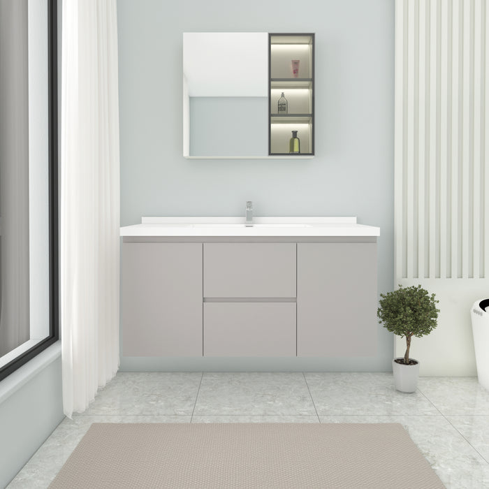 UMV-LG60 PVC Bathroom Vanity With Stone Top 59‘’*19.5‘’*20‘’