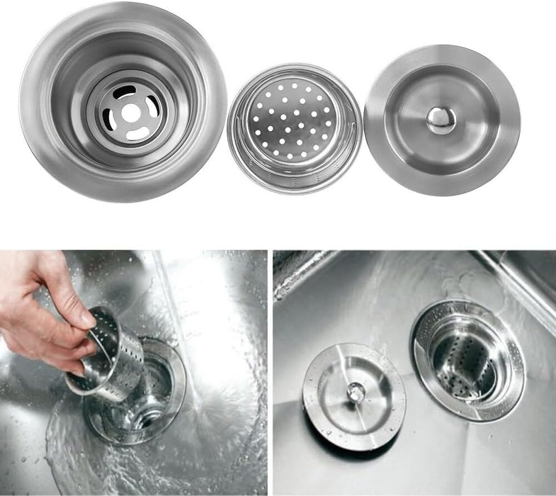 Silver/Black/Gold Stainless Steel Basket Strainer for Kitchen Sink