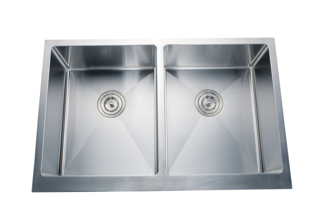 KDK-3321CLR Undermount Double Bowl Stainless Steel Kitchen Sink 33‘’*21‘’*10‘’