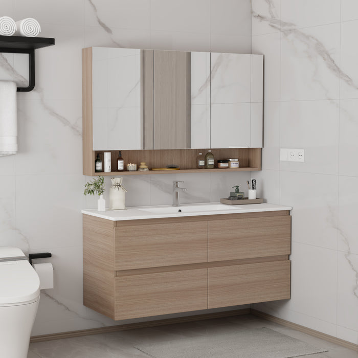 OAK-1221  PVC Bathroom Vanity With Ceramic Top