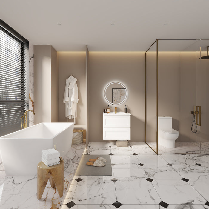 RWT24-1 LED Backlit Mirror ON/OFF+3CCT+Anti-Fog 24‘’*24‘’