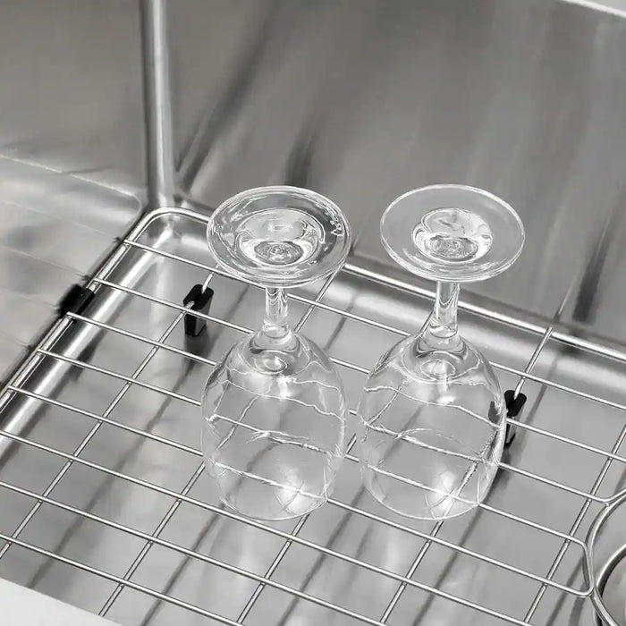 29*16 Stainless Steel Bottom Grid for Single Bowl Kitchen Sink, Centered Drain CF-G004