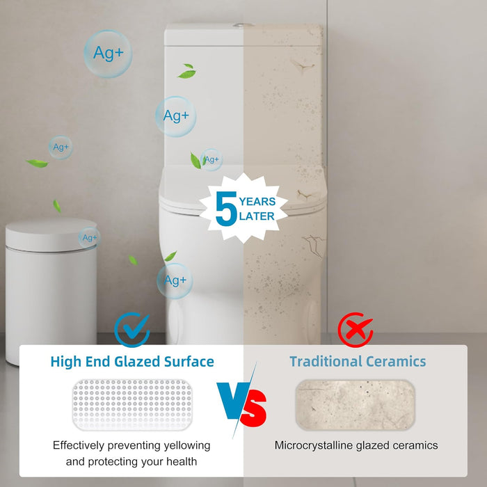 28 Inch Siphonic one-piece toilet 4.8 Litre 28-1/2’‘*15-1/8’‘*28-3/4’‘ KDK-A12