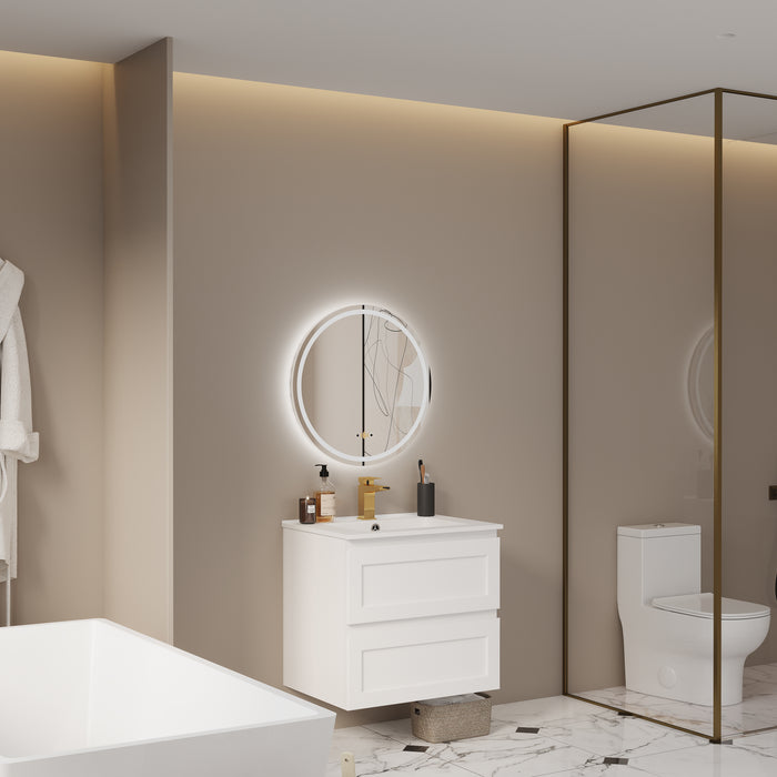 RWT24-1 LED Backlit Mirror ON/OFF+3CCT+Anti-Fog 24‘’*24‘’