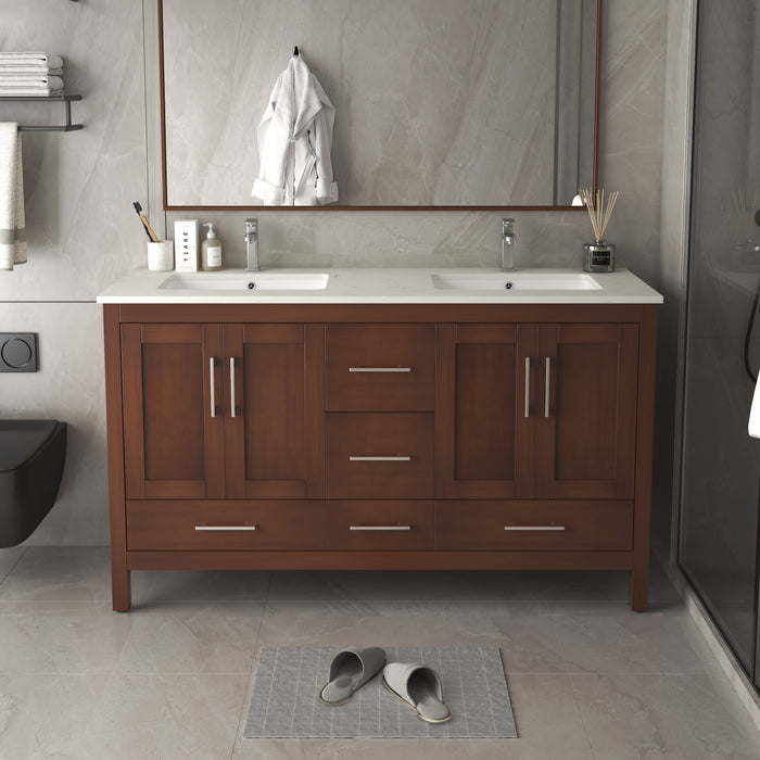 V2201-60 72 Solid Wood Vanity