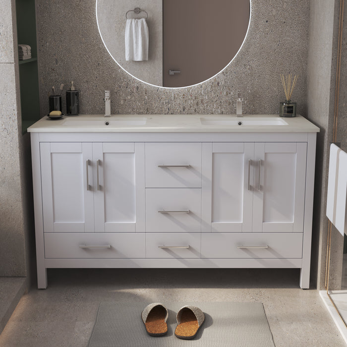 V2201-60 72 Solid Wood Vanity