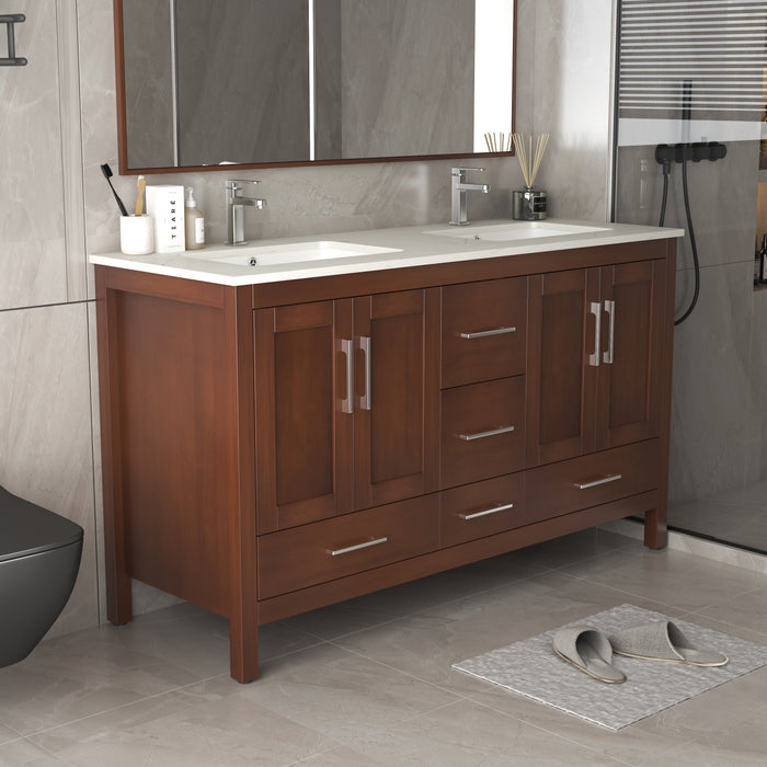 V2201-60 72 Solid Wood Vanity