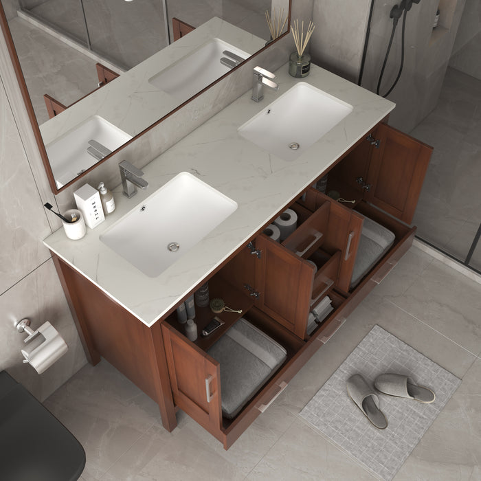 V2201-60 72 Solid Wood Vanity