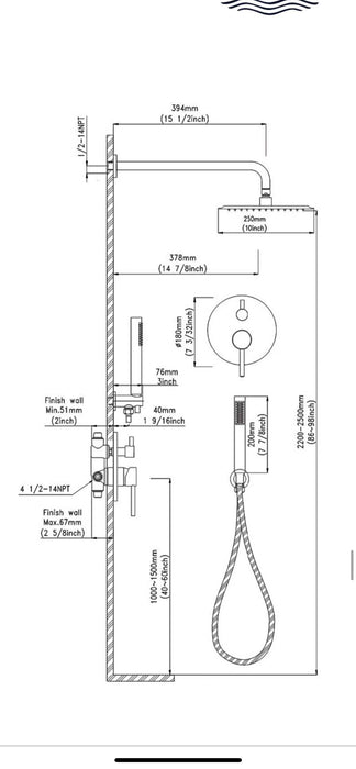 F104  Shower Faucet