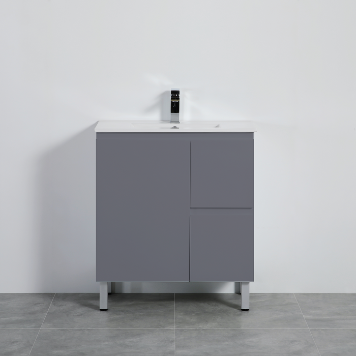 PVC Bathroom Vanity With Ceramic Top 29.5"x18"x34.6"