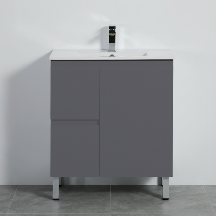 PVC Bathroom Vanity With Ceramic Top 29.5"x18"x34.6"