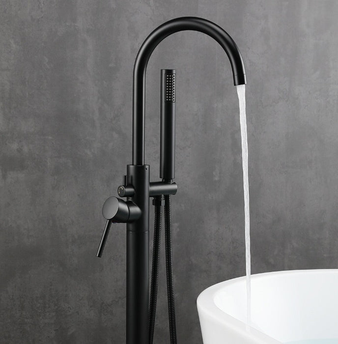 F102 Single Handle Floor Mounted Freestanding Tub Faucet