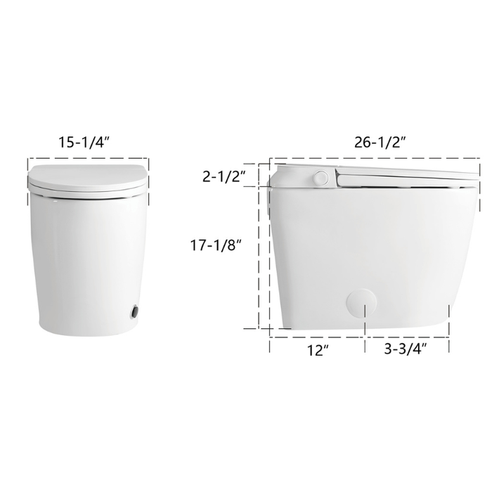 A16ST Jet Siphon Toilet 26”*20”*15”