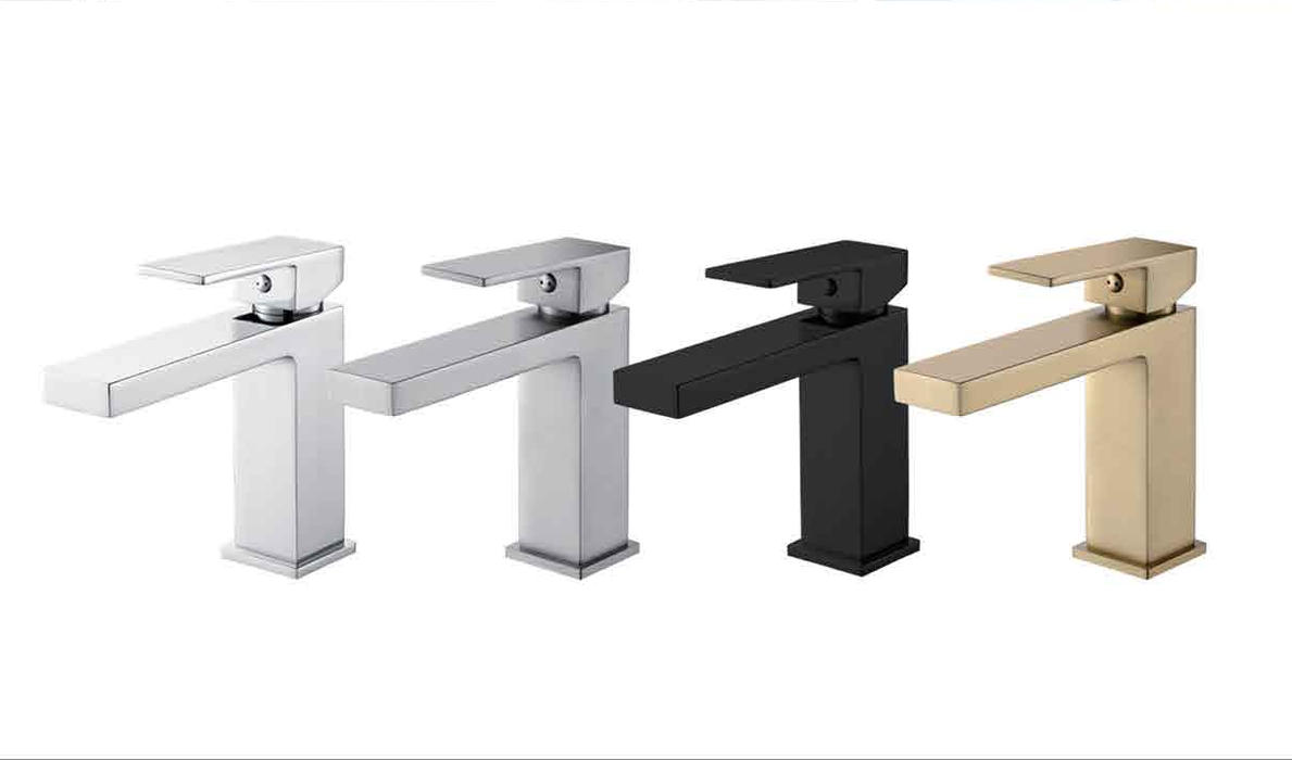 F99 Bathroom Faucets 1 Hole, Single Handle Stainless Steel Bathroom Sink Faucet, Modern Vanity Faucets