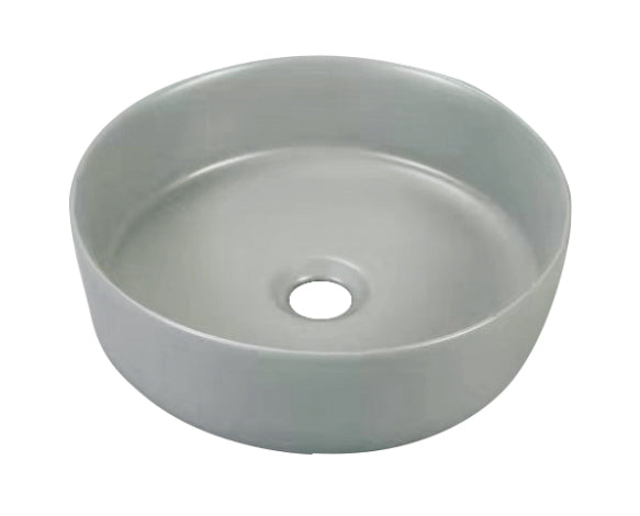 K517GRA Gray Vitreous China Circular Bathroom Sink