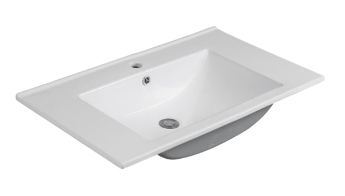 C3122 Vitreous China Rectangular Drop in Bathroom Sink with Overflow