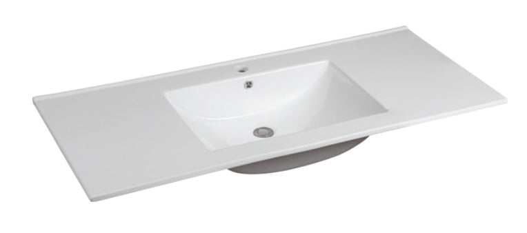 C4922 Vitreous China Rectangular Drop in Bathroom Sink with Overflow