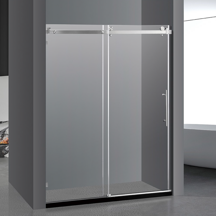 PF-100-6077 Double Sliding Door Frameless Shower Door