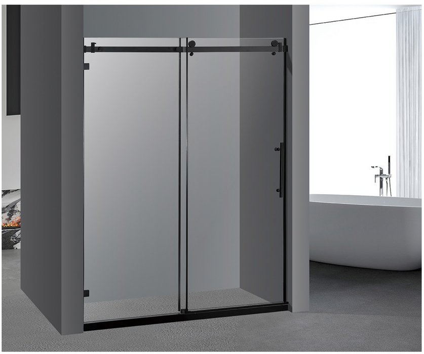 PF-100-6077 Double Sliding Door Frameless Shower Door