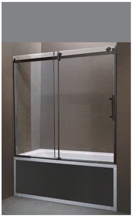 PF-100-6060 Double Sliding Door Frameless Shower Door